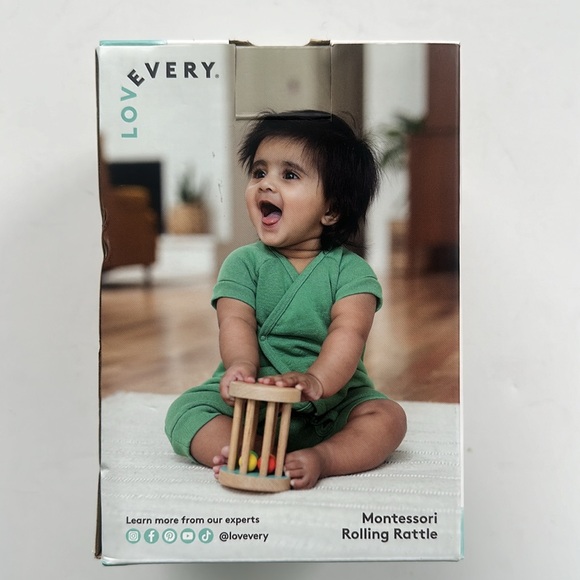 Lovevery Montessori Rolling Rattle baby toy NEW in box - Picture 7 of 11
